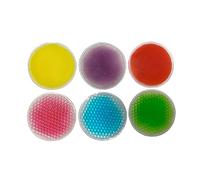 6 Sensory Gel Shapes Textured Liquid Circles - Squidgy Fidgeting Toy for Visual Effects, Relaxation, and Concentration - 7.5cm