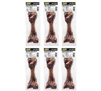 6 Serrano Ham Bones 100% Natural Cured Large Dog Bone Protein Treat Snack