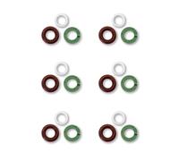 6 Set 06E998907E Fuel Injector Seal Repair O-Ring Kit Compatible with Audi A4 A5 A6 A7 A8 Q5 Q7 RS3 RSQ3 TTRS Touareg,Replace 06E998907B