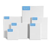 6 Set Canvas for Painting, Canvases Frame Made of High Quality Linen Fiber, Blank Mini Canvas in Different Sizes, Canvas Boards for Acrylic Painting, Suitable for Beginners, Students, Artists