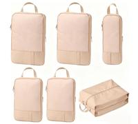 6 Set Compression Packing Cubes for Suitcases Backpack