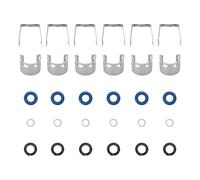 6 Set Fuel Injector Seal Repair Kit 06E998907G For Audi A4 A6 A8 Q7 R8 2.8L 3.2L V6 V8 For Touareg Replace 06E998907, 06E998907E, 06E906036P