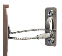 6 Sets Anti Tip Furniture Anchors for Baby Proofing, Earthquake Straps, Furniture Secure to Wall Anchors, Childproof and Home Safety, 10in