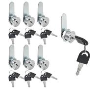 6 Sets Cam Lock 16mm with Keys, Security Mailbox Lock, Letter Post Box Cabinet Drawer Lock with Keys for Cupboard Cabinet Locks Mailbox Barrel Locks Security Locker Locks for Toolbox Letter Box Door