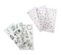 6 Sets Floral DIY Washi Sticker Paper Set for Planner Journals, Six