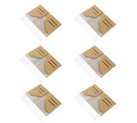 6 Sets Kraft Passport Holder Folder PVC Pouch with Zipper Bag | Independent Slots, Insert Pouch Refill Journal System, Writable Surface, for Business Trips and International Travels