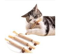 6 sets of cat toys: tooth-cleaning, chewable, playful sticks, raffia grass, insect galls, fruit, hemp rope, self-entertainment, boredom-relieving pet supplies, cat toys.