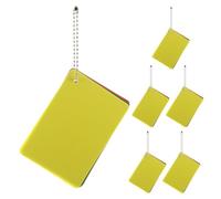 6 Sets Soccer Referee Cards Set for Matches, Wallet Fit, PP Plastic | High Visibility Colour Contrast, Readable in Rain, for League Organisers and School Sports Use