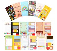 6 Sets Teacher Sticky Notes, Teacher Present Blackboard Self Sticky Notes Set, Cute Appreciation Present for Teachers School Office Supplies(Style 1)