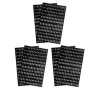 6 Sheet Tool Box Socket Size Labels with Bold Icons