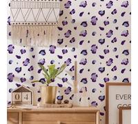6 Sheets 180 Pcs Purple Leopard Print Wall Stickers, sacinora Animal Spot DIY Speckles Wall Decal Removable Vinyl Peel and Stick for Living Room Bedroom Playroom Furniture Refrigerator Home Decoration
