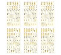 6 Sheets 2.5 cm (1 Inch) 3D Gold Letter Stickers, Self Adhesive Foam Alphabet Letters Stickers for DIY Crafts, Scrapbooking, Grad Cap Decoration, Poster, Card Making, Waterproof