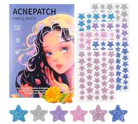 6 Sheets/240 Pcs Acne Patches Star Acne Pimple Patches, Dots for Spots, Spot Stickers for Face, Colorful, with Envelope Case (Specification 2)