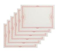 6 Sheets A4 Blank Diploma Certificate Paper Pink Paper Sheets