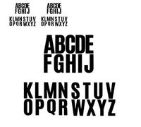 6 Sheets Black Letter Stickers 100MM Uppercase Alphabet Stickers,Waterproof Vinyl Large Stick on Letters A-Z,Self Adhesive Letters Sticker for Scrapbook,Crafts,Poster,Home Decor