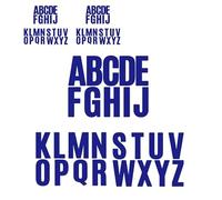 6 Sheets Blue Letter Stickers 100MM Uppercase Alphabet Stickers,Waterproof Vinyl Large Stick on Letters A-Z,Self Adhesive Letters Sticker for Scrapbook,Crafts,Poster,Home Decor