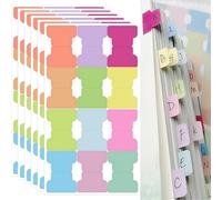 6 Sheets Book Tabs, Sticky Tabs Page Markers, Colorful Index Tabs, Bible Tabs, Annotation Tabs, Double Sided Annotation Tabs for Study Notes Cook Books Indexing Jobs