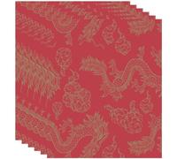 6 Sheets Chinese New Year Wrapping Paper Boys Girls Diy Year of the Dragon Gift Wrapping Paper for Birthday Baby Shower