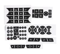 6 Sheets Dash Button Repair Kit A/C Central Control Button Stickers Window Button Repair Decals Stickers for Mercedes Benz 2007-2014 Car Accessories