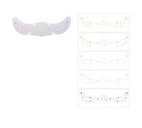 6 Sheets Face Glitters Freckles Tattooing Temporary Makeup Temporary Accessories for Parties and Festival Removable Face Tattooing