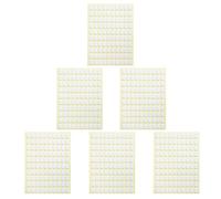 6 Sheets French Tip Nail Stickers Double Sided Adhesive Oval White | Press on Nail Organiser, Cute Nail Stickers, Sticker for Nails, Removable Stickers, Nail Stand Stickers