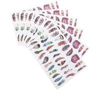 6 Sheets Handbook Stickers Self-Adhesive Stickers for Scrapbook Aesthetic Style for Diary Random Style Professional Utility Accessory for Daily Use Household Management