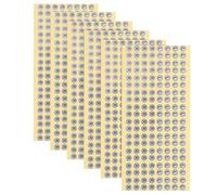 6 Sheets Left Right Earphone Tags Self Adhesive Dark Labels