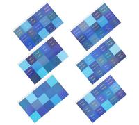 6 Sheets Monthly Planning Index Tabs 6 Blue Self-Adhesive Stickers