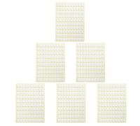 6 Sheets Nail Stand Stickers White Oval Double Sided, Patches | Press on Nail Organiser, Adhesive Sheets, Strong Hold, Practical Tool for Nail Enthusiasts and Art Use