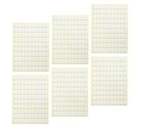 6 Sheets Nail Stickers for Art, Oval White Double-sided Adhesive | Press on Nail Organiser, Nail Tools for Nail Enthusiasts, Time-saving Practical Accessory, Versatile Double-sided Sticker