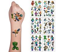 6 Sheets of Children's Tattoos, Temporary Tattoo Set, Children's Tattoos, Waterproof Children's Tattoo Stickers, Children's Tattoos Stickers for Gift Bags, Children's Birthday Party Bags, Girls Boys