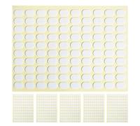 6 Sheets Oval Double Sided Adhesive Nail Fixing Stickers | Press on Nail Organiser, Versatile Practical Tool, Strong Hold, White Sheets for Nail Patches