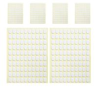 6 Sheets Oval Nail Tip Stickers, Double Sided Adhesive | Press on Nail Organiser, White Nail Patches, Reliable Hold, Practical Tool for Nail Enthusiasts