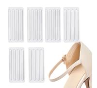 6 Sheets Shoe Back Heel Inserts Self Adhesive Invisible Cushion Clear Silicone Gel Heel Protectors Tape Liner Grips for Women 24PCS Total