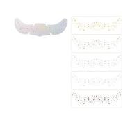 6 Sheets Temporary Glitters Freckles Face Tattooing For Women Festival And Carnival Wear Beach Outing Tattooing Temporary Paper