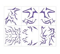 6 Sheets Temporary Tattoos, K-Pop Tattoo Stickers Popular Fake Tattoos Set, Temporary Tattoos for Kids, Cosplay Accessories for Kids Teens Adults