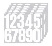 6 Sheets White Mailbox Sticker Number for Outside, Self-Adhesive Large Number Stickers 0-9, 3inch House Numbers Stickers, Signs, Door, Cars, Trucks, Home, Business, Address Numbers