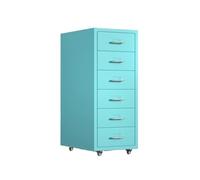 6-Shelf Steel Storage Cabinet for Office - High-Capacity Filing and Document Chest - Versatile for Files - White