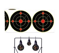 6" Shootings Splatter Target Stickers - 100Pcs Adhesive Reactive Target Stickers Roll | Shots Burst Bright Fluorescent Yellow, Great for All Firearm, Airsoft & Pellet Guns
