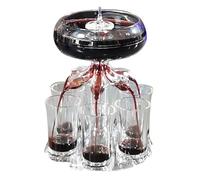 6 Shot Liquor Dispenser - Creative Shot Glasses Set Alcohol Holder | Liquor Dispenser and Holder Shots Drink Dispenser Home Bar Accessories for Leisure Happy Hour