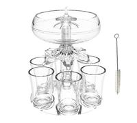6 Shot Wine Liquor Dispenser Partys Drink Dispenser Station
