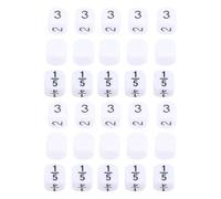 6 Sided Dice Set Bulk 30Pcs 16mm White Plastic Dice with Storage Bag for Board Games Math Games Teaching Props