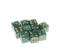 6-Sided Game Dice 16mm Acrylic D6 Dice Set For DND, RPG,Table Board Ame Or Teaching Math,Aventurine Impression Dice