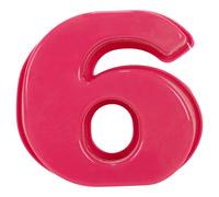 (6) Silicon Cake Mould 0 to 9 Non Stick Oven Safe