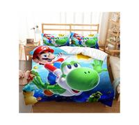 (6, Single-135x200cm) Super Mario Bedding Kids Single Double 3D Duvet Cover Set