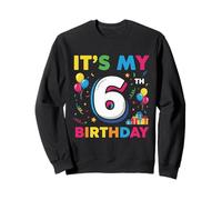 6 Six Years Old Boys Birthday Kids It's My 6th Birthday Sweatshirt