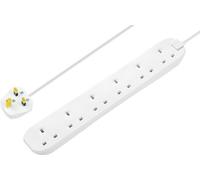 6 Skt 3M 13A Ext Lead White BSG3N-MP