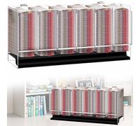 6 Slot Acrylic Card Pack Dispenser, Clear UV Protection Booster Pack Dispenser, Business Card Dispenser & Collector Booster Box Case Compatible with Sports Card Packs & Trading Card Tabletop Display