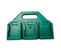 6-Slot Battery Storage Rack for 18V BL1830 BL1840, Heavy Duty Organizer Holder with Carry Handle, Secure Lithium for ion Caddy for Power Tool Accessories(green 6-slot)