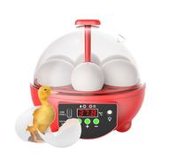 6-Slot Small Candler - Egg Incubators For Hatching Eggs , Clear Window Egg Hatching Incubator, With Automatic Temperature And Humidity Control,for Duck Quail Poultry Classroom Humidity Display Clear